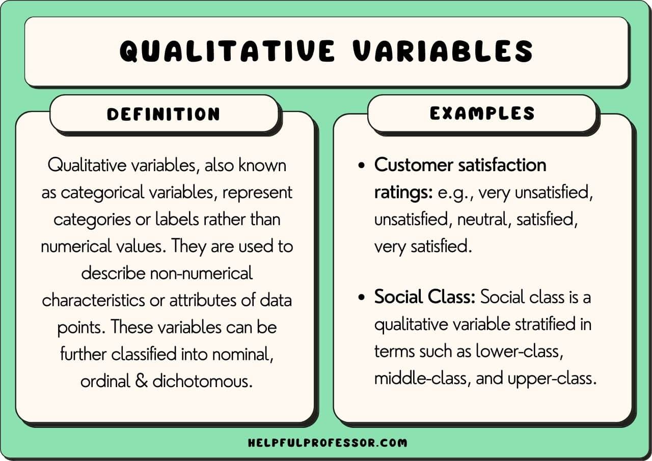 25 Qualitative Variable Examples (2024)