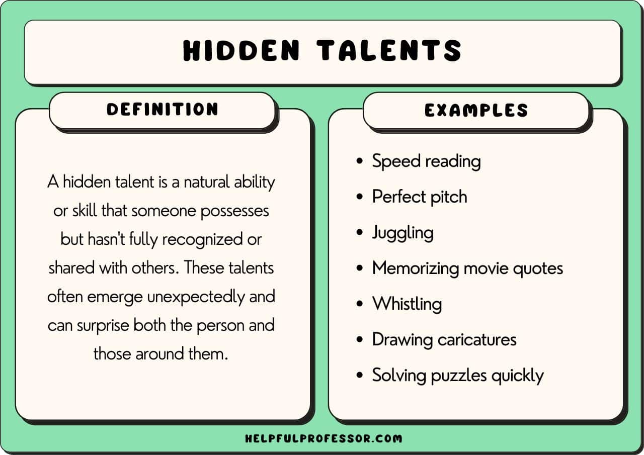 101 Hidden Talents Examples (2025)