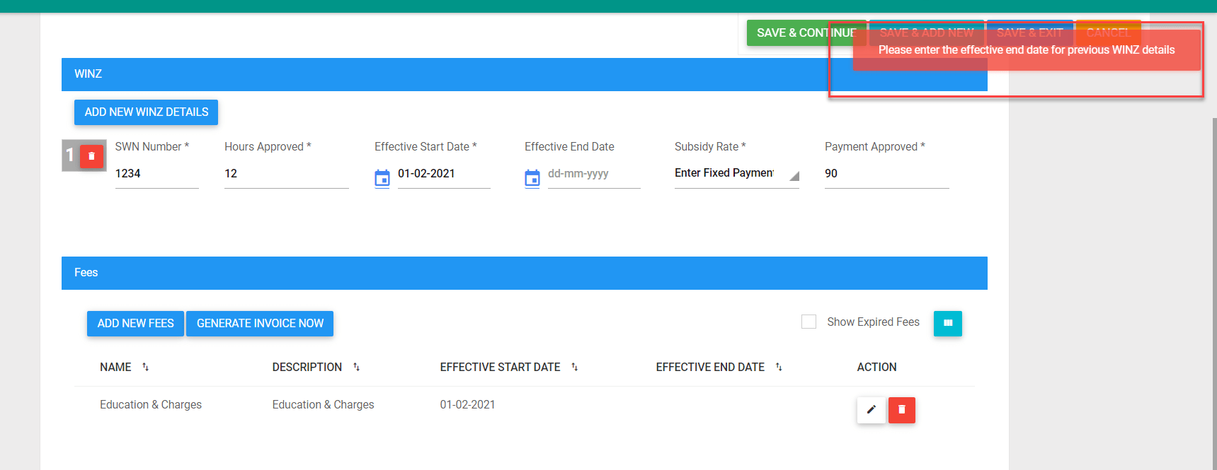 Winz Payments Christmas 2023 Working with multiple WINZ payments for an account Juniorlogs