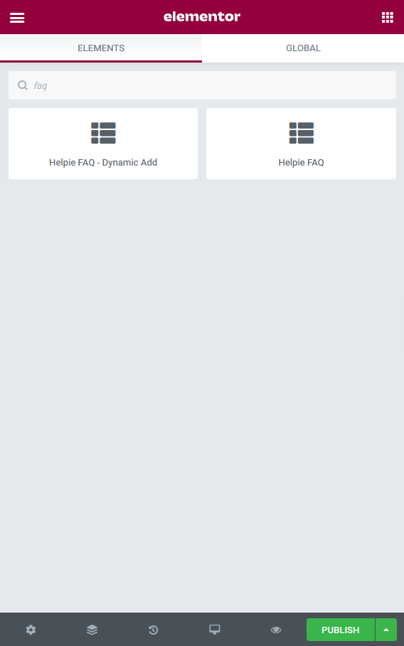 Elementor AccordionFAQs with Helpie FAQ plugin