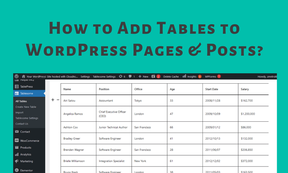 WordPress Tables Easiest Way To Create Tables In WordPress