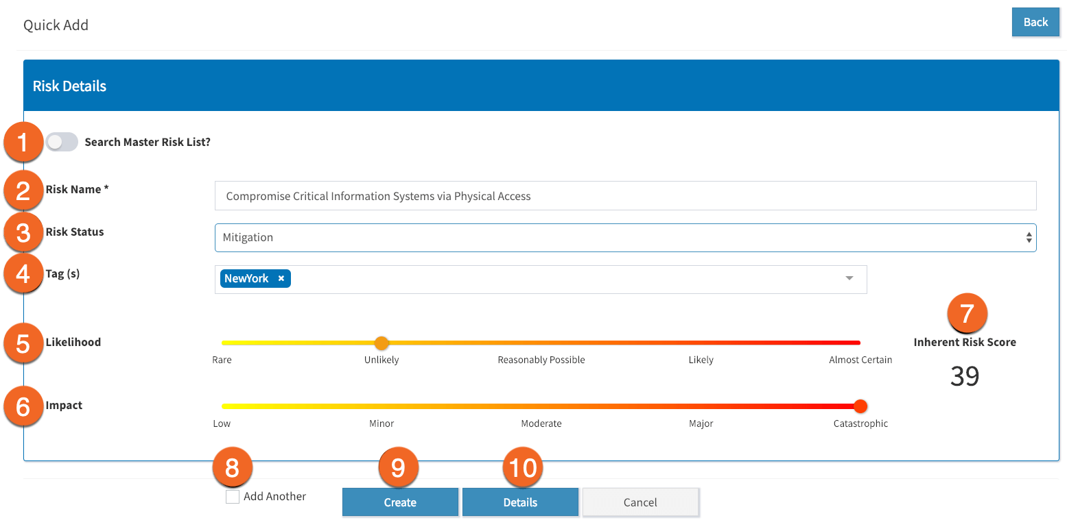 KCM GRC Risk Management Risk Register Knowledge Base