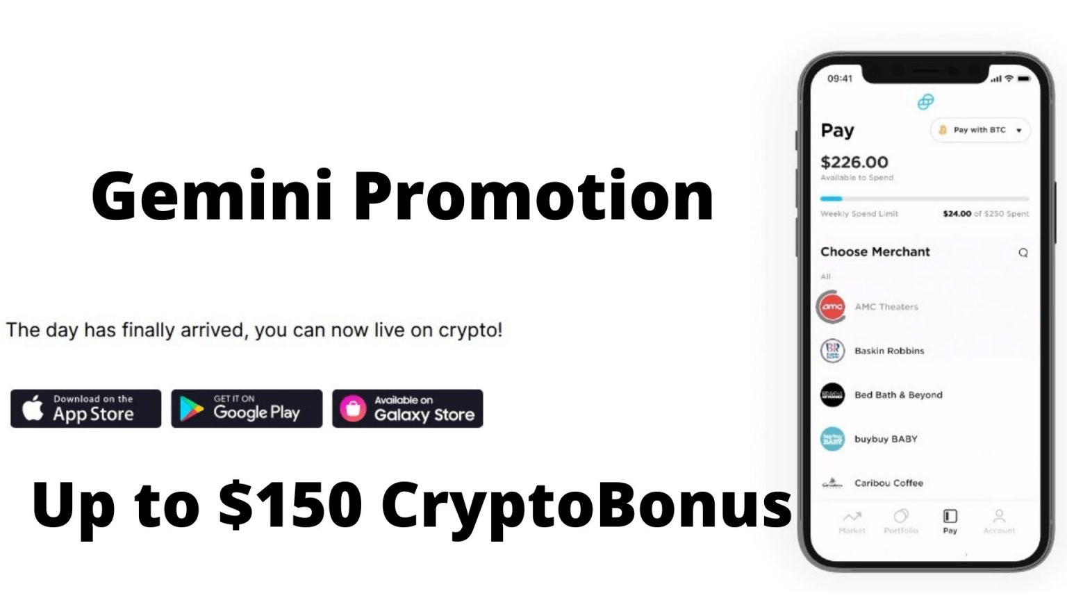 Gemini Promotion Get 150 Crypto & 10 Referral Bonus