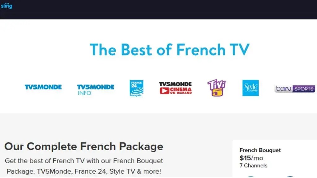 How to Watch French TV in USA on Sling (Save 50)