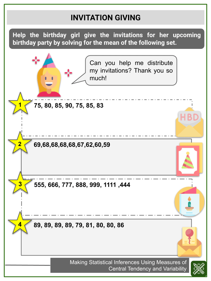 Making Statistical Inferences Using Measures of Central