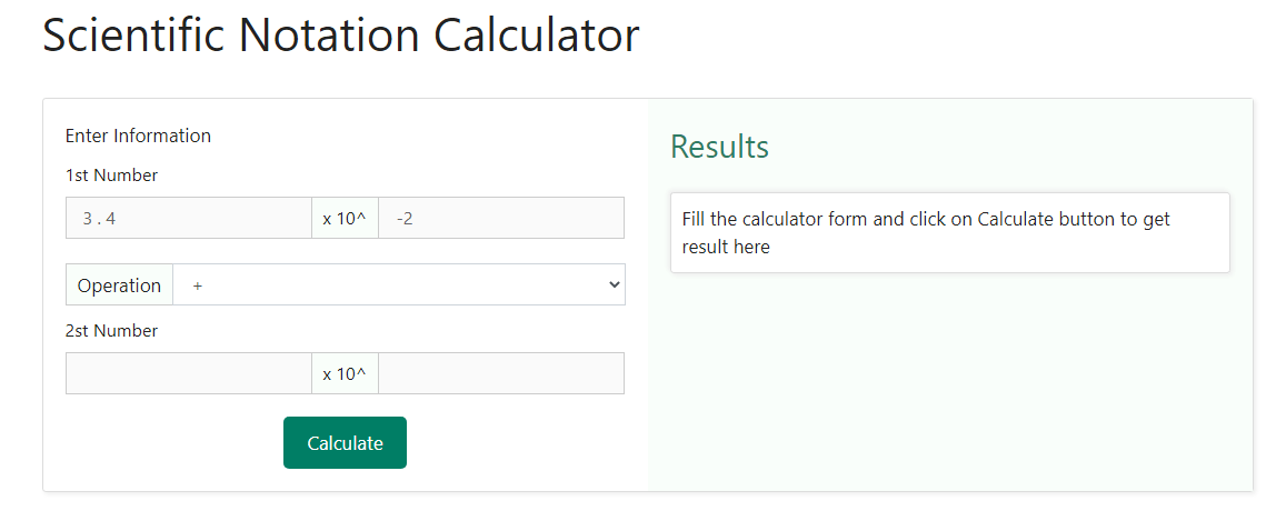 Scientific Notation Calculator | Conversion Calculator With Steps