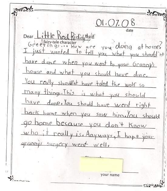 A Red Letter Day Examples Cover Letter