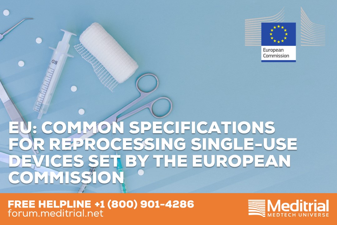 EU Common specifications for reprocessing singleuse devices set by