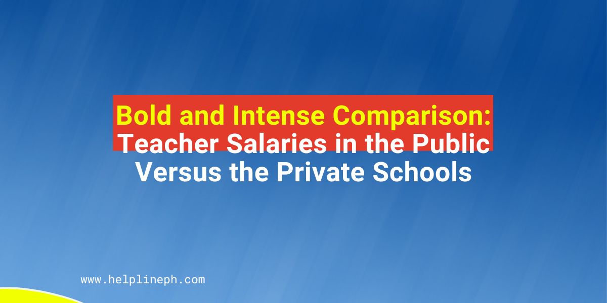 Bold and Intense Comparison Teacher Salaries in the Public Versus the