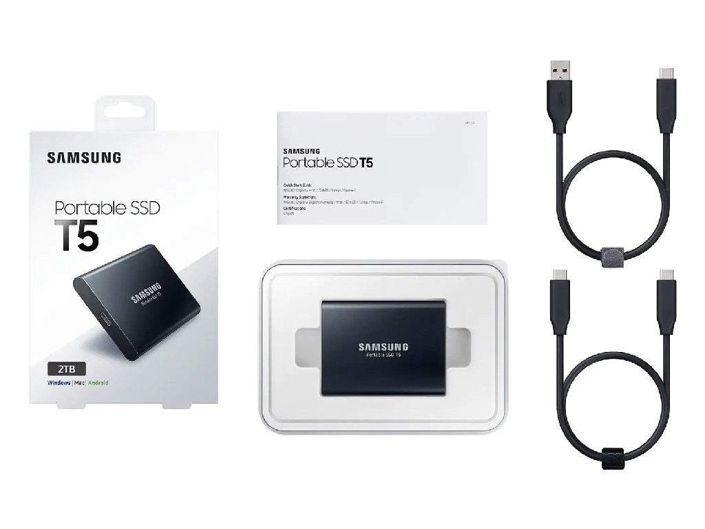Samsung T5 2TB USB External Solid State Drive (MUPA2T0B/AM) Help Tech Co. Ltd