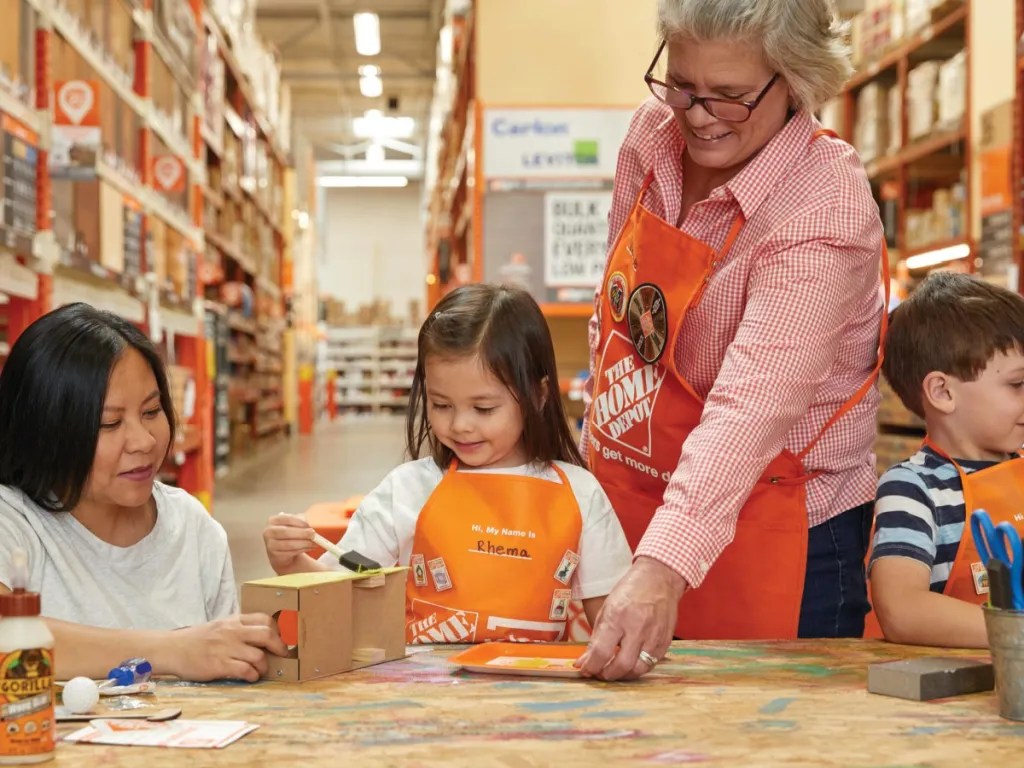 Home Depot InStore Kids Help Us Gather HUG