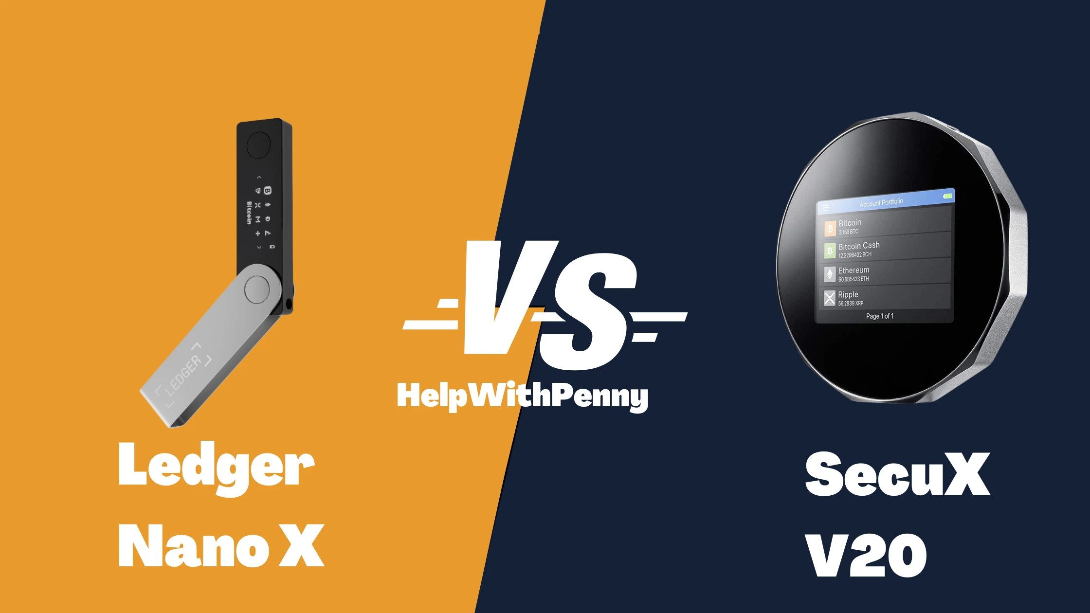 Secux V20 vs. Ledger Nano X Which Crypto Wallet Wins?