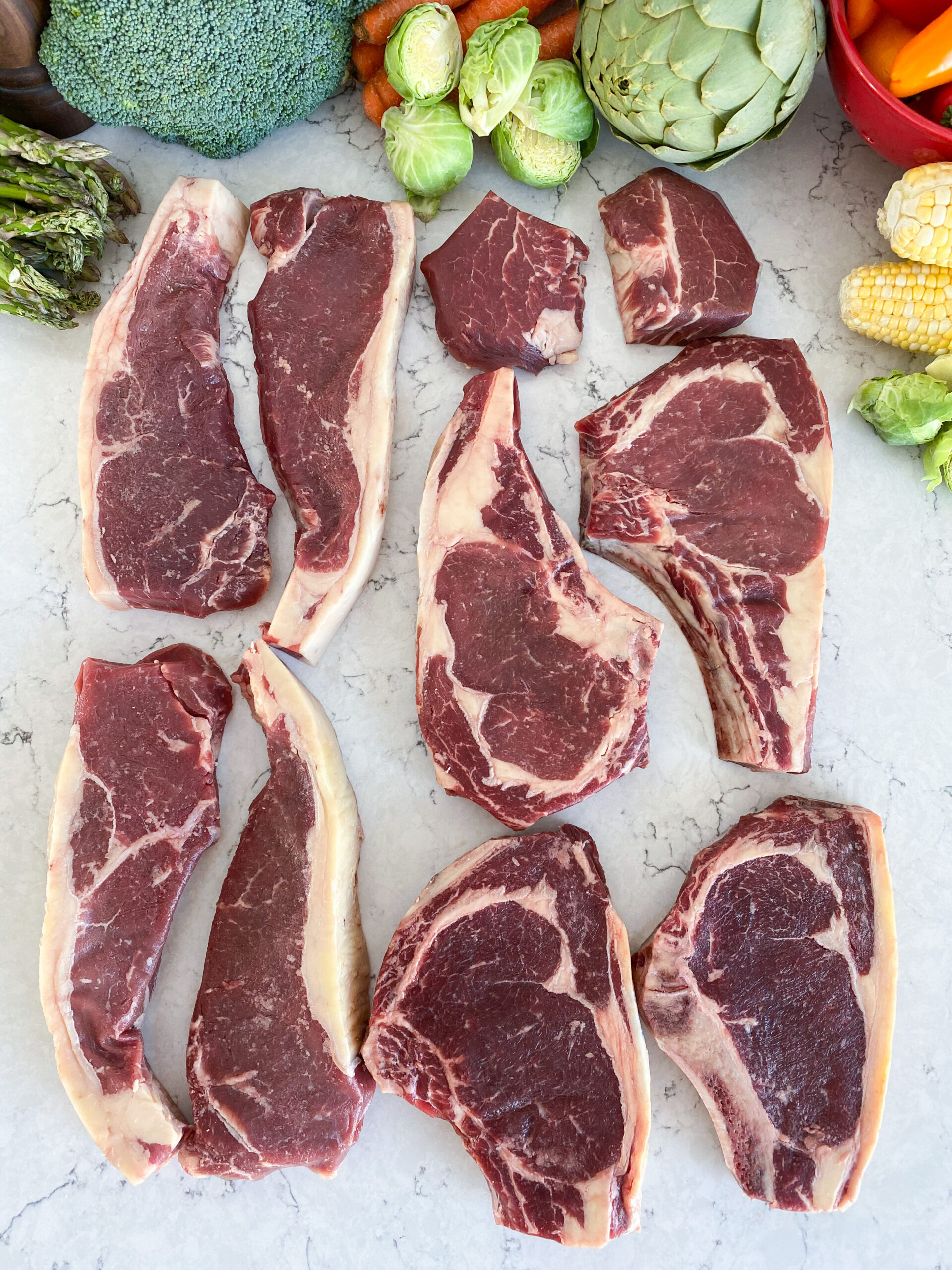 Premium Grass Fed Steaks Package Helstrom Farms Hibbing, MN