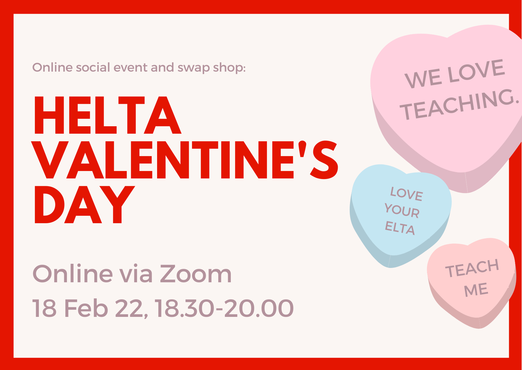 Valentine Swap Shop We love teaching HELTA Hamburg English
