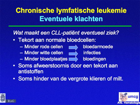 Chronisch Lymfatische Leukemie (Cll) - Hematologie Groningen