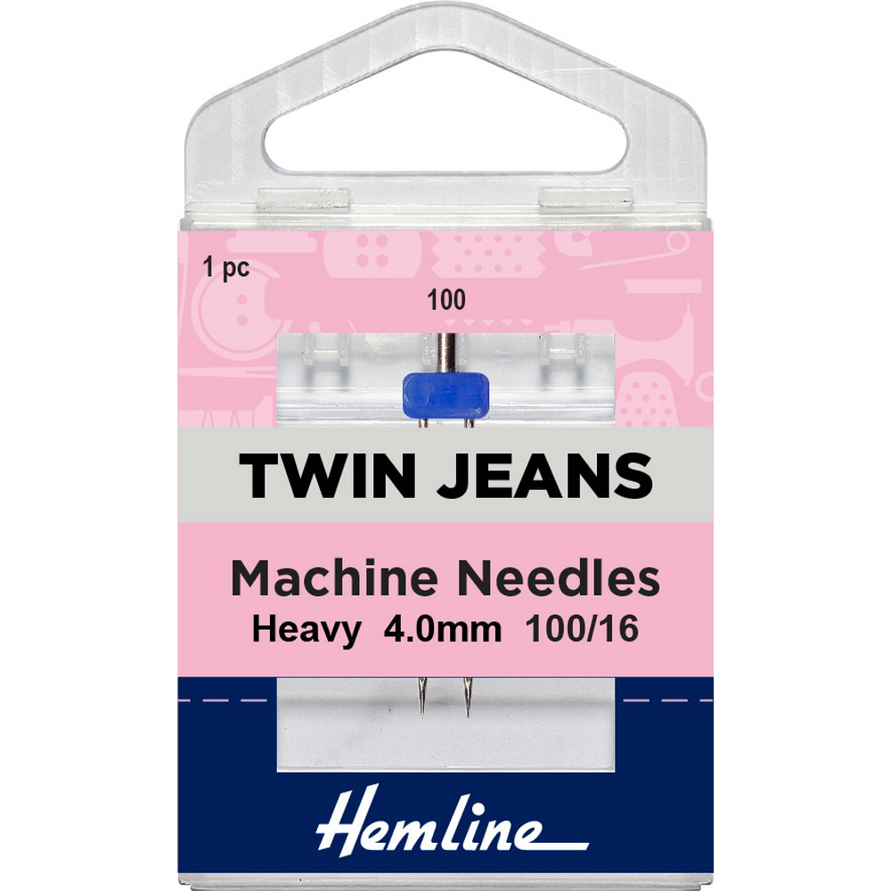 Twin Jeans Machine Needles Heavy 100/164mm 1 pc Hemline