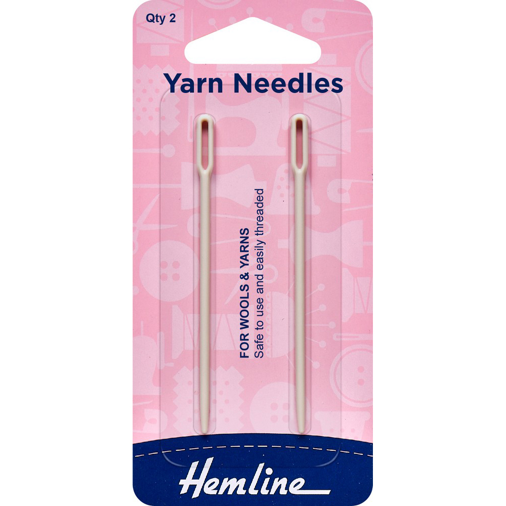 Yarn Needles For wools & yarns Plastic 2 pcs Hemline