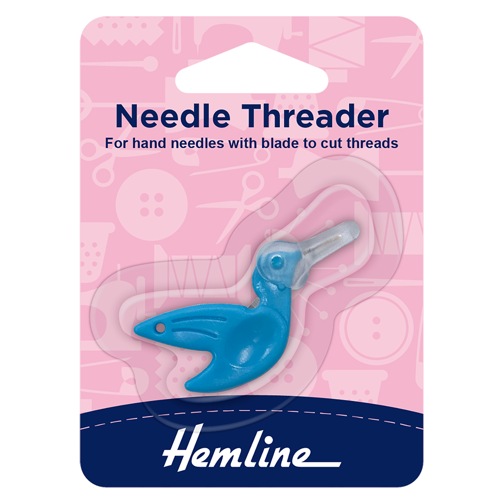 Needle Threader with thread cutter 1 pc Hemline