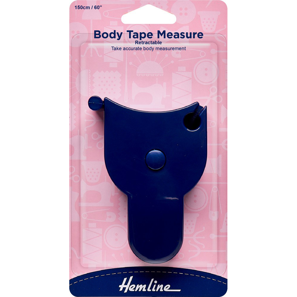 Body Tape Measure Retractable 150cm / 60″ 1 pc Hemline