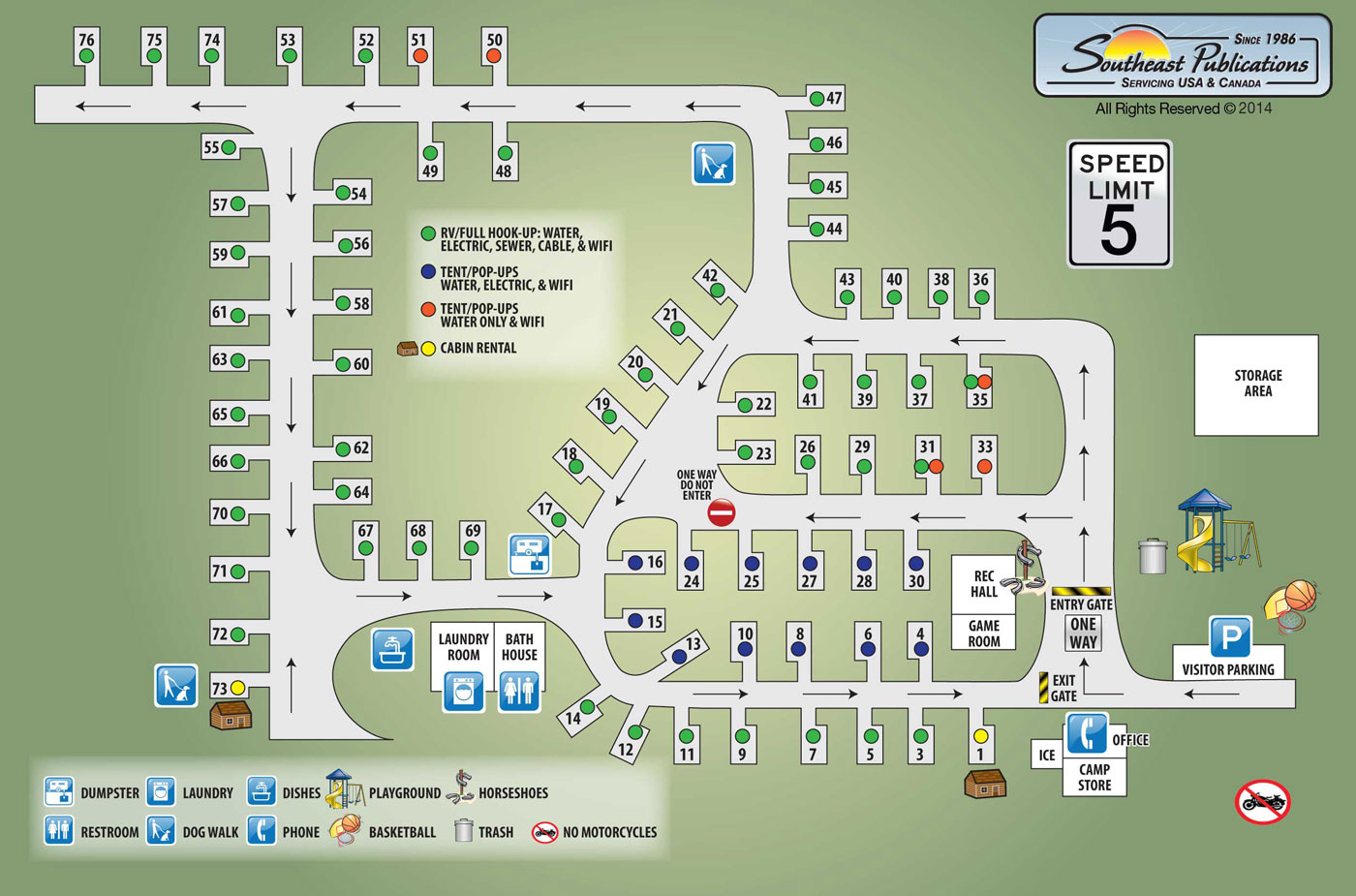 Campground Map « Hemlock Grove Campground