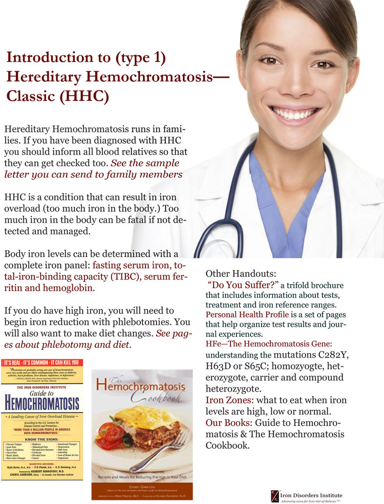 Helpful Forms & Charts An Education site for Hemochromatosis and Too