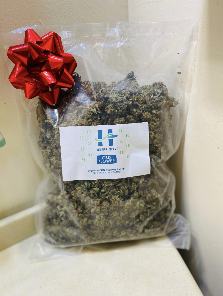 1 LB Bags of our Cherry B Sativa L Hemp Flower Hempfinity