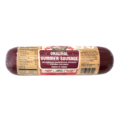 Original Summer Sausage Hempler's Foods