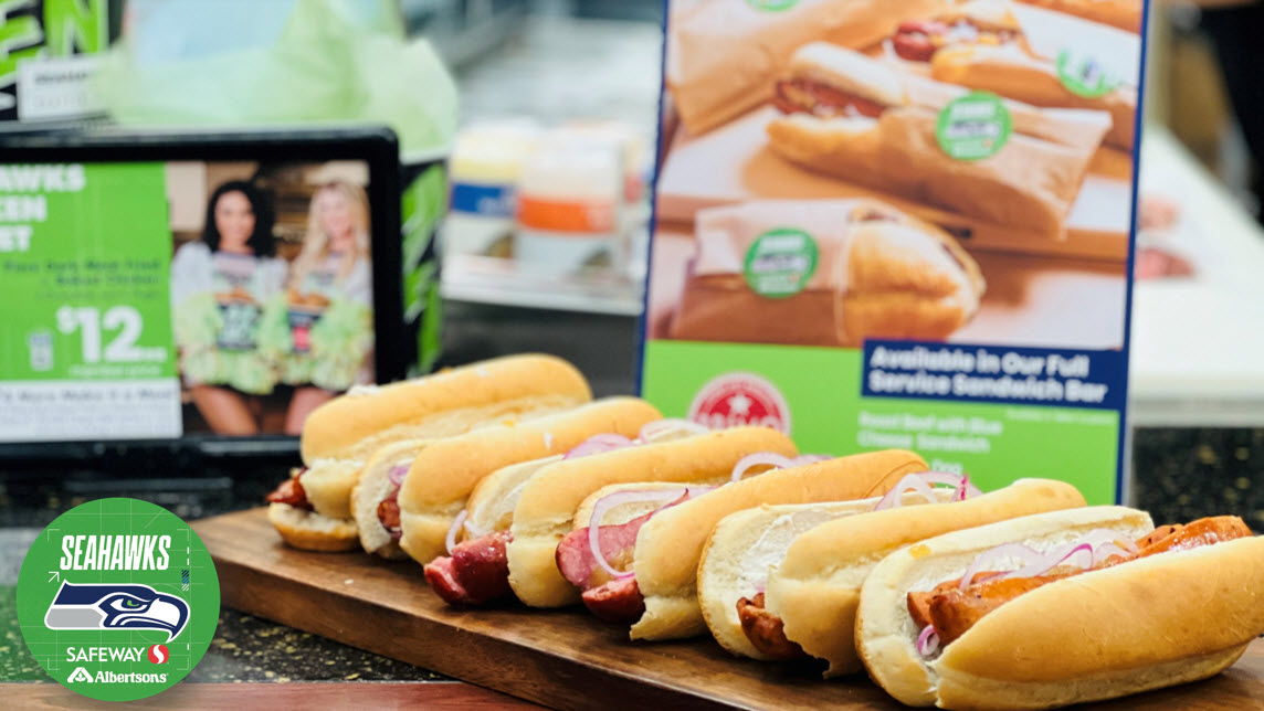 Introducing Hempler’s Seahawks Dogs in the Safeway Deli! Hempler's Foods