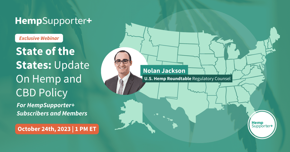 HempSupporter+ inar On StateBy State Laws And Regulations