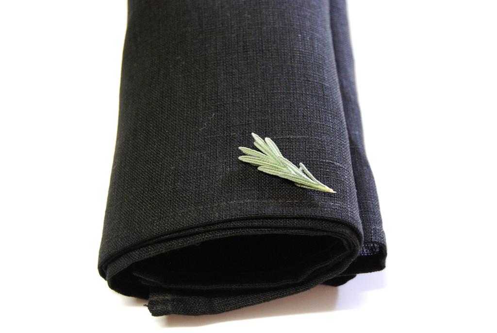 Linen/Cotton Tea Towel Black Hemp Wholesale Australia