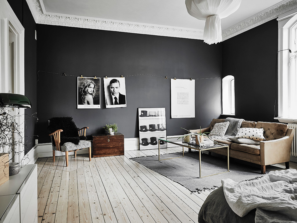 Inspiration Morkt Vardagsrum