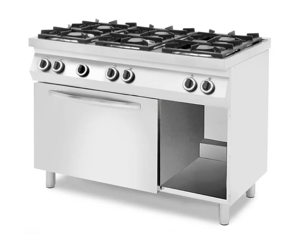 6burner gas stove with gas oven Gastro Suurköögid