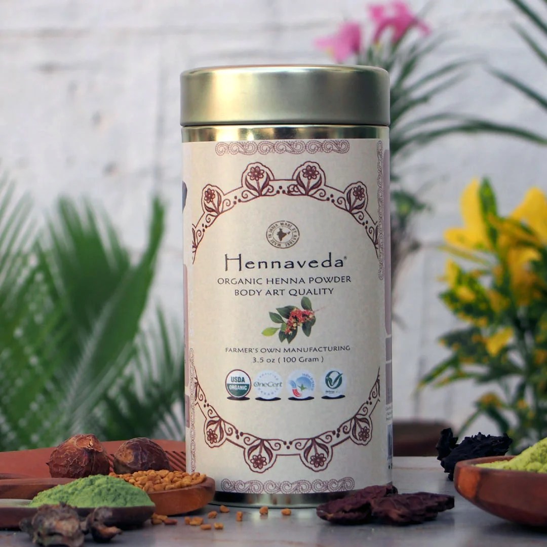 Organic Body Art Quality Henna Powder Hennaveda