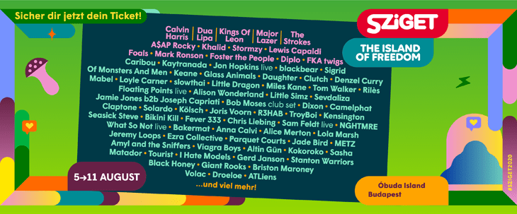 sziget 2023 lineup Massive First Lineup Announcement For Sziget 2020 - Hennesy.cc