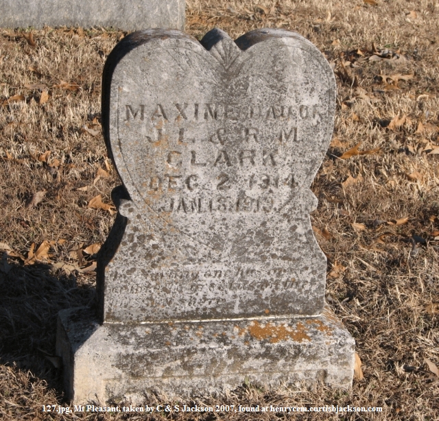 Cemeteries of Henry County Tennessee Mt. Pleasant Cemetery