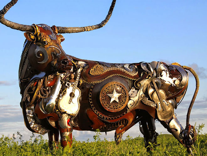 John Lopez’s Most Stunning Scrap Metal Sculptures HenSpark