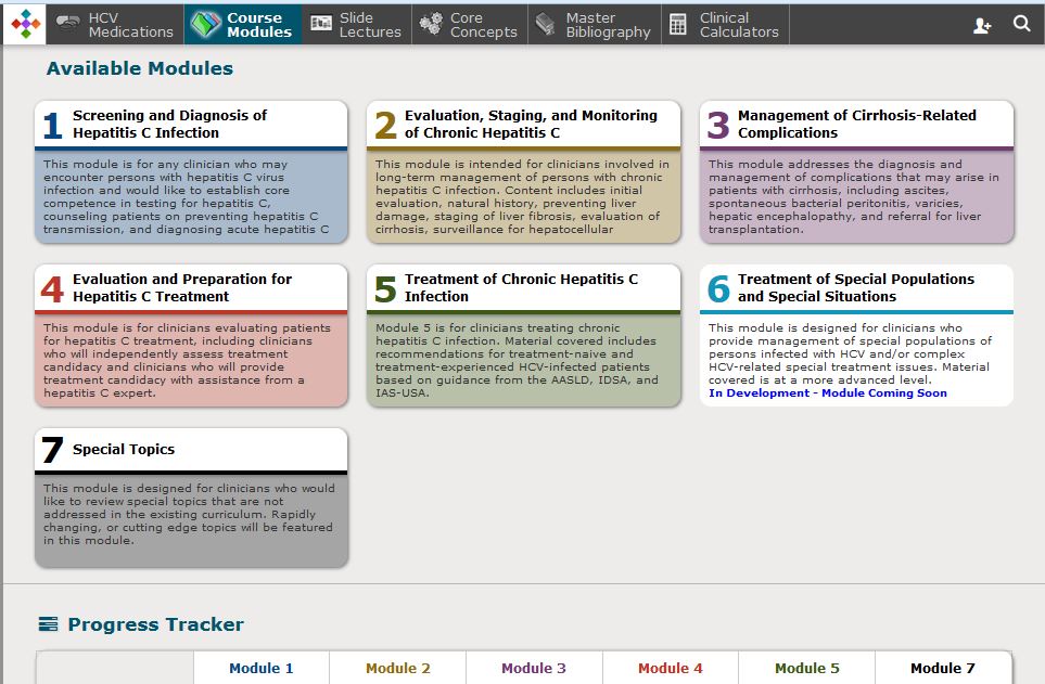 Washington Course modules