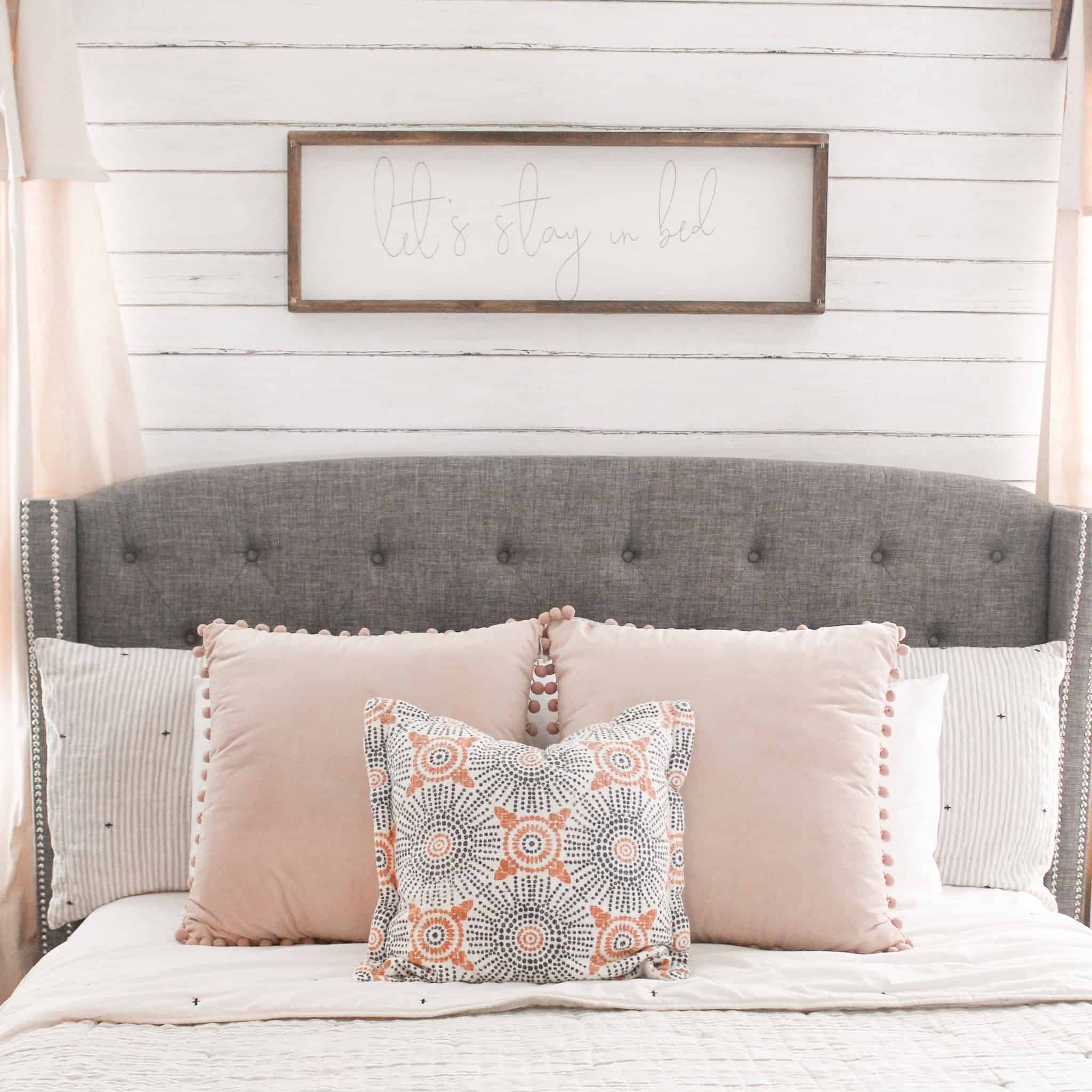 Decorating on a Budget Farmhouse Master Bedroom Makeover Her Happy Home