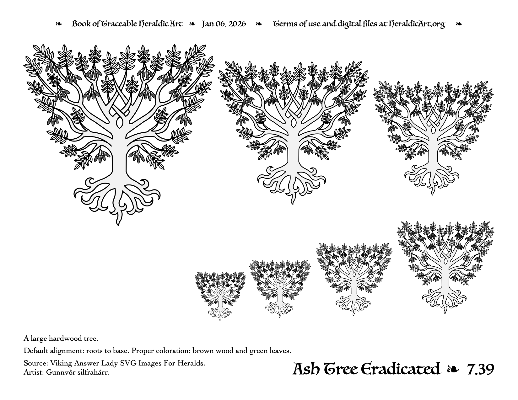 Ash Traceable Heraldic Art