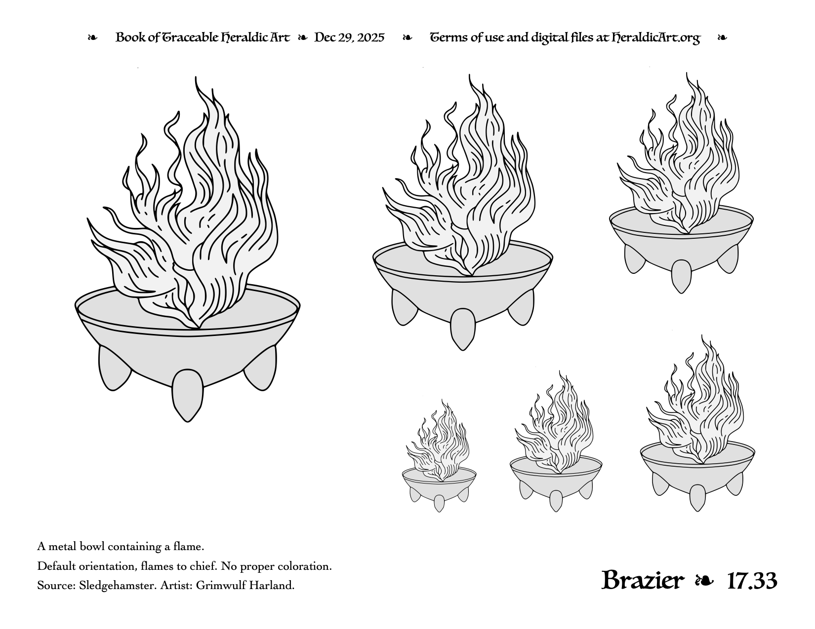 Brazier Traceable Heraldic Art