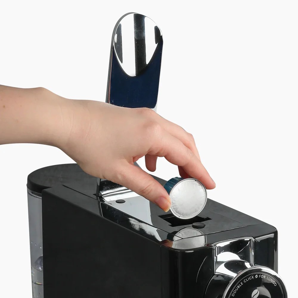 Dualit Black Cafe Plus Pod Coffee Capsule Machine (Nespresso Compati Herbert & Ward Ltd