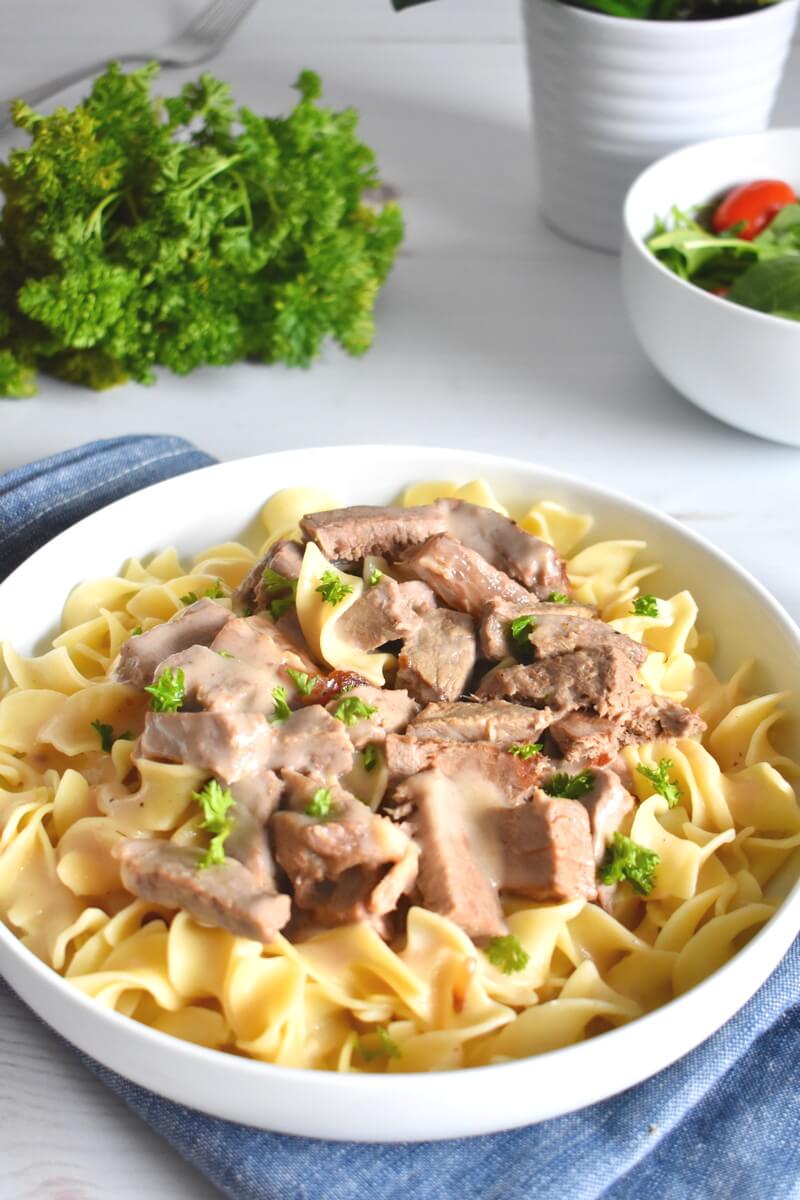 Simple Beef Stroganoff Herbs & Flour