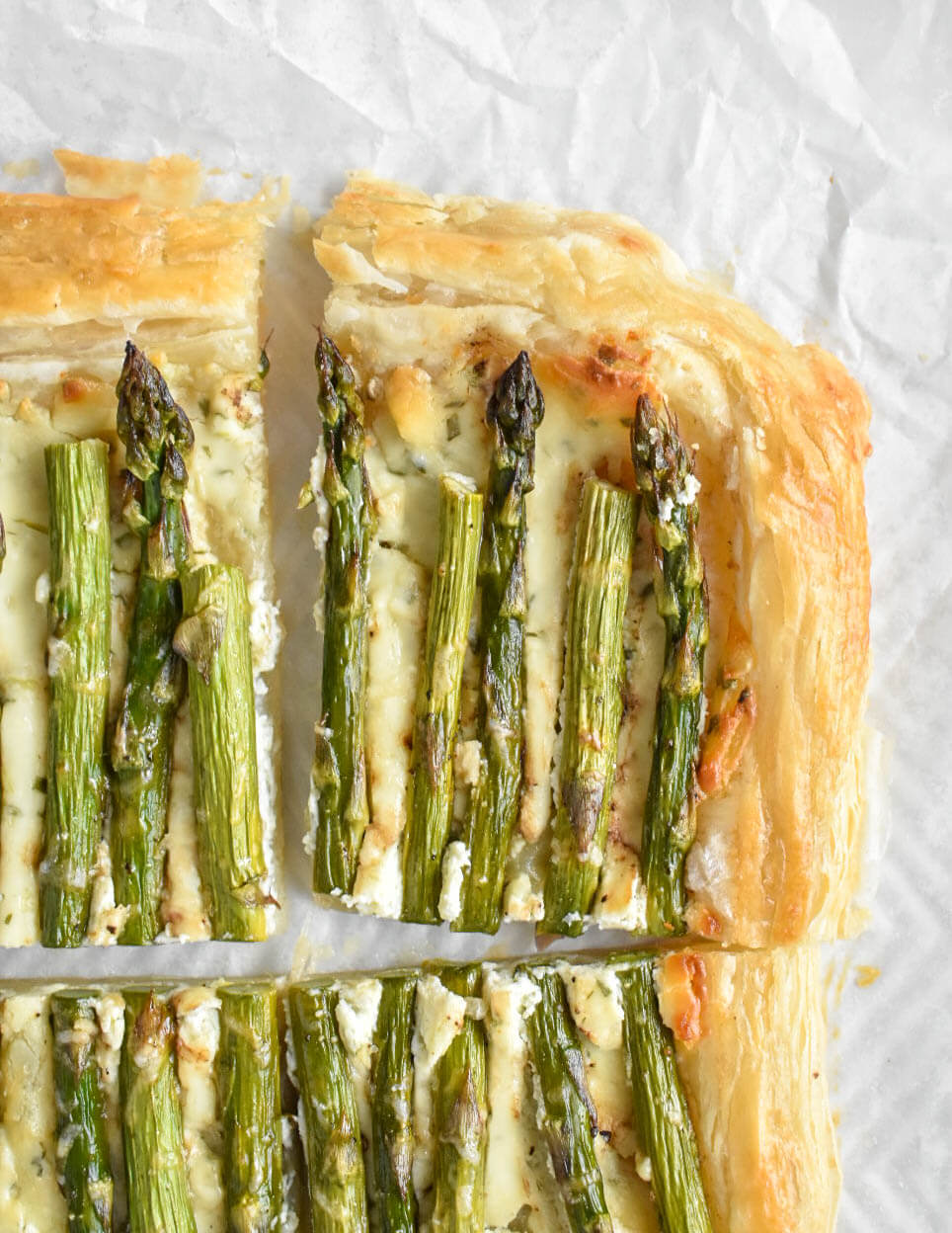 Asparagus Puff Pastry Tart Herbs & Flour