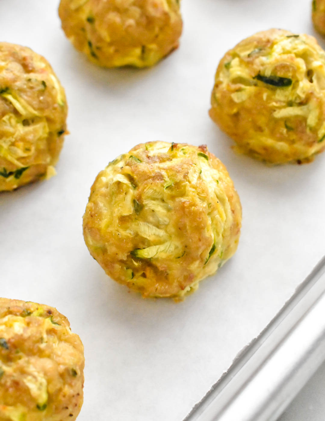 Chicken Zucchini Meatballs Herbs & Flour