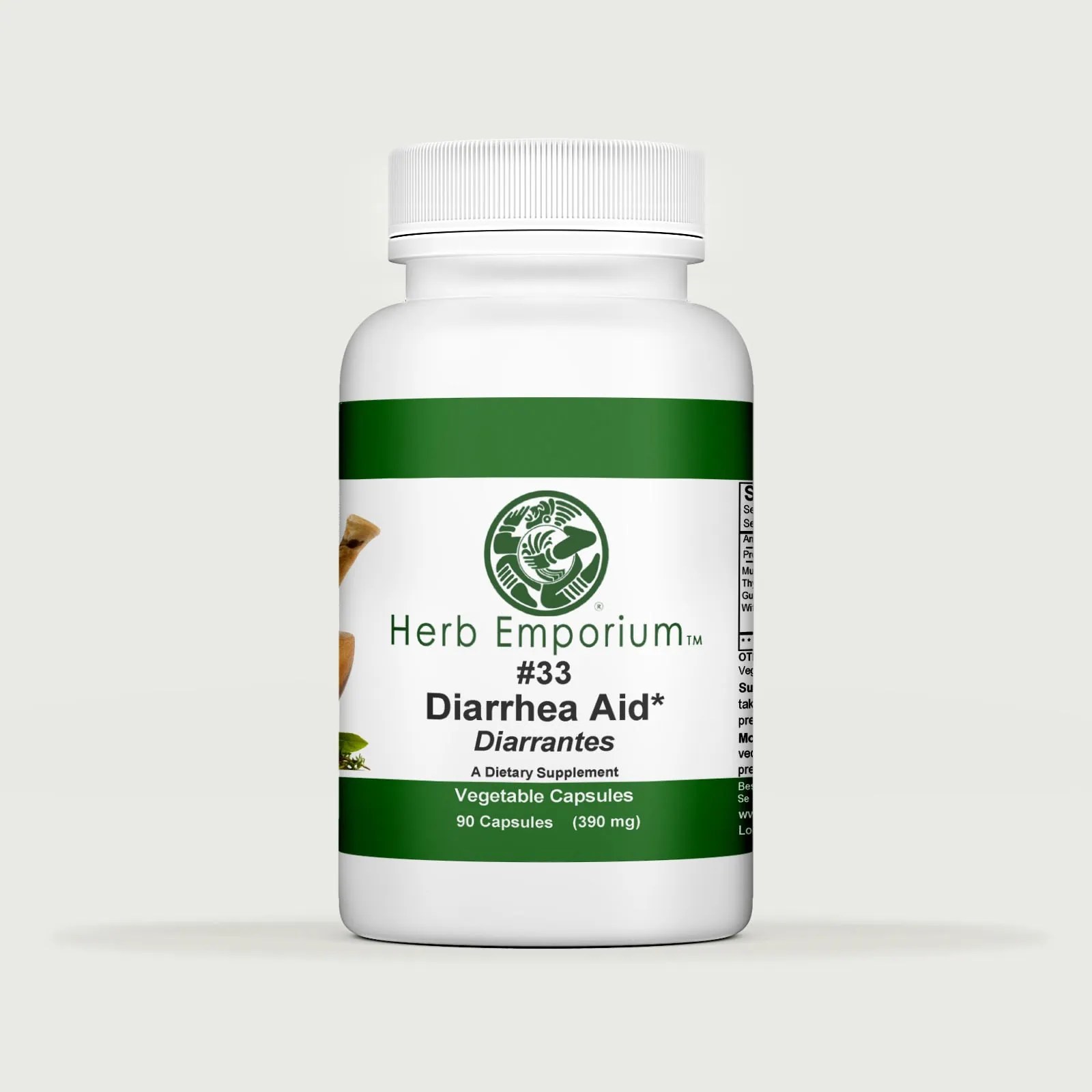 Formula 33 Diarrantes, Diarrhea Aid* 90 Vegetable Capsules