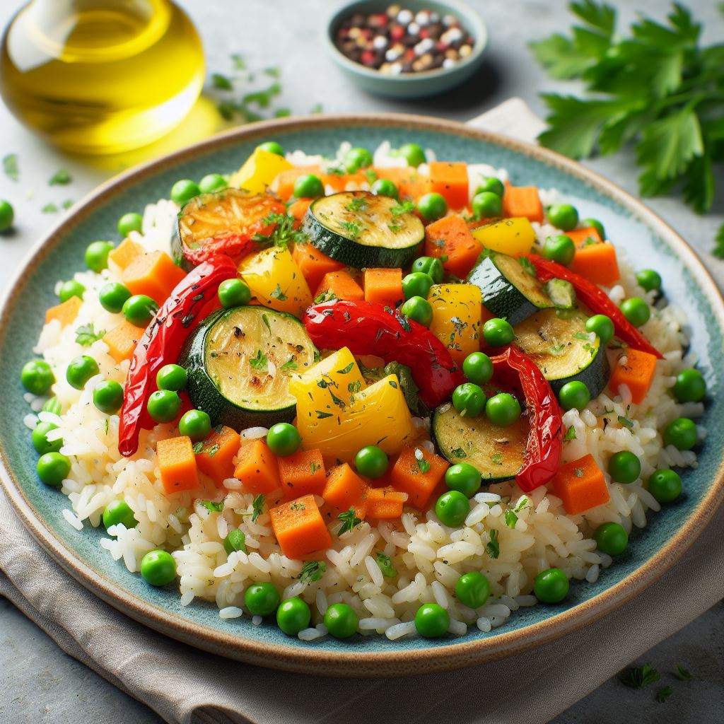 Pilaf cu legume calorii HerbyLink