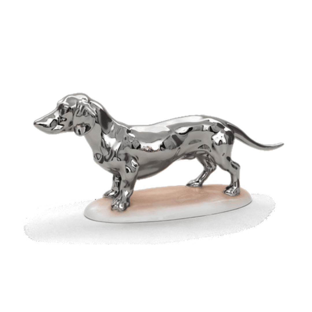 Dachshund Platinum Figurine Herend Canada