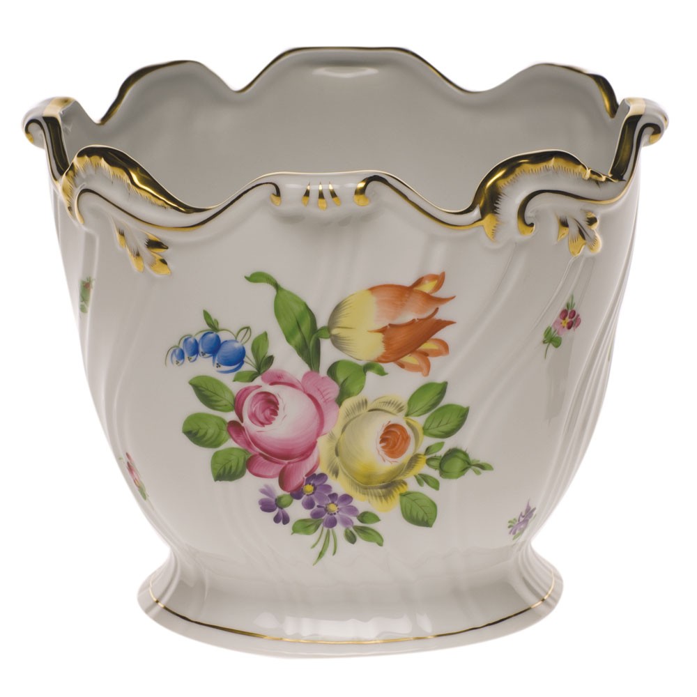 Ribbed Cachepot Assorted Decors Herend Canada