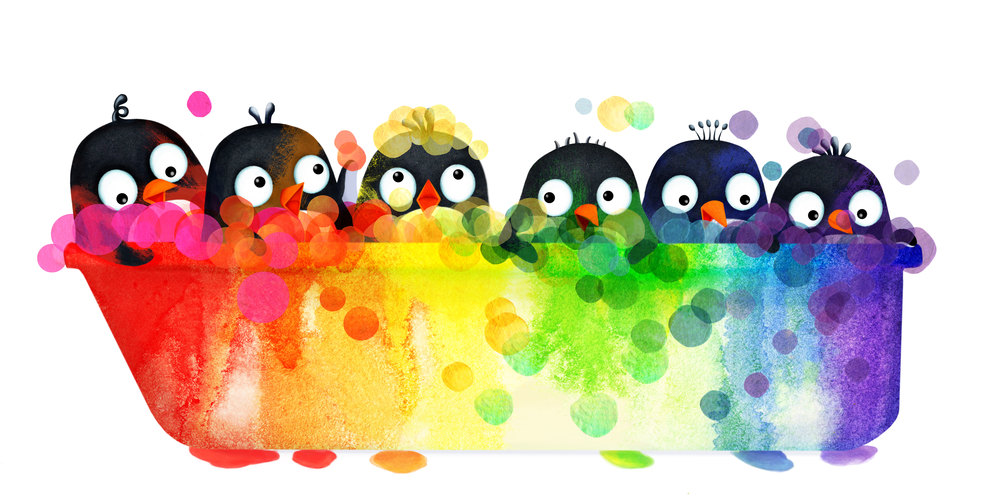 Penguins Love Colors by Sarah Aspinall (A Book Review) Here Wee Read