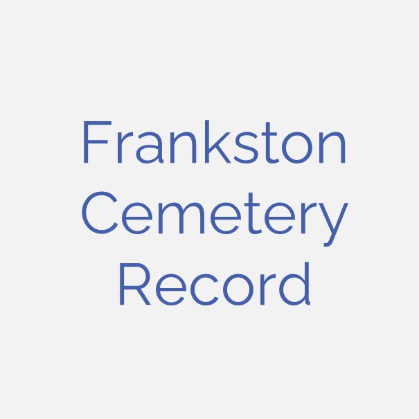 Holland, Mary Lillian Annie Heritage Frankston